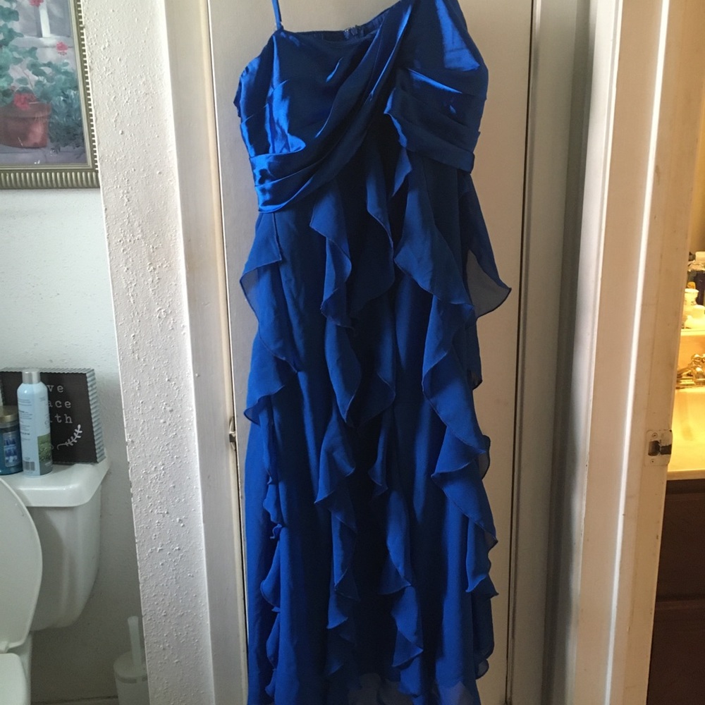 Cute blue maxi dress, spaghetti straps